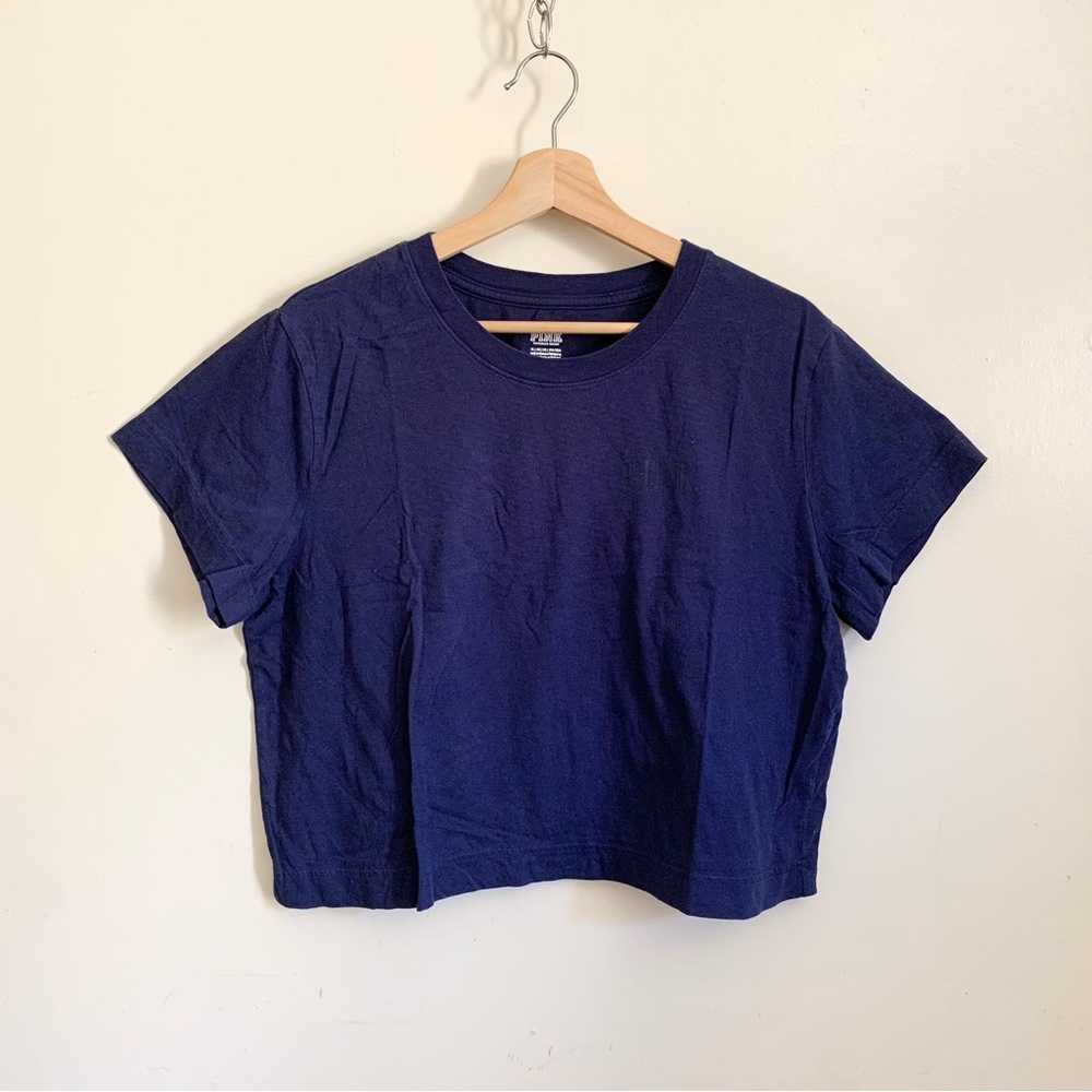 VS PINK Navy Blue Crop Top Size XL